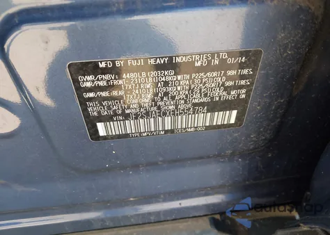 2014 Subaru Forester 2.5I Premium z USA, uszkodzony, nr VIN JF2SJAECXEH554784